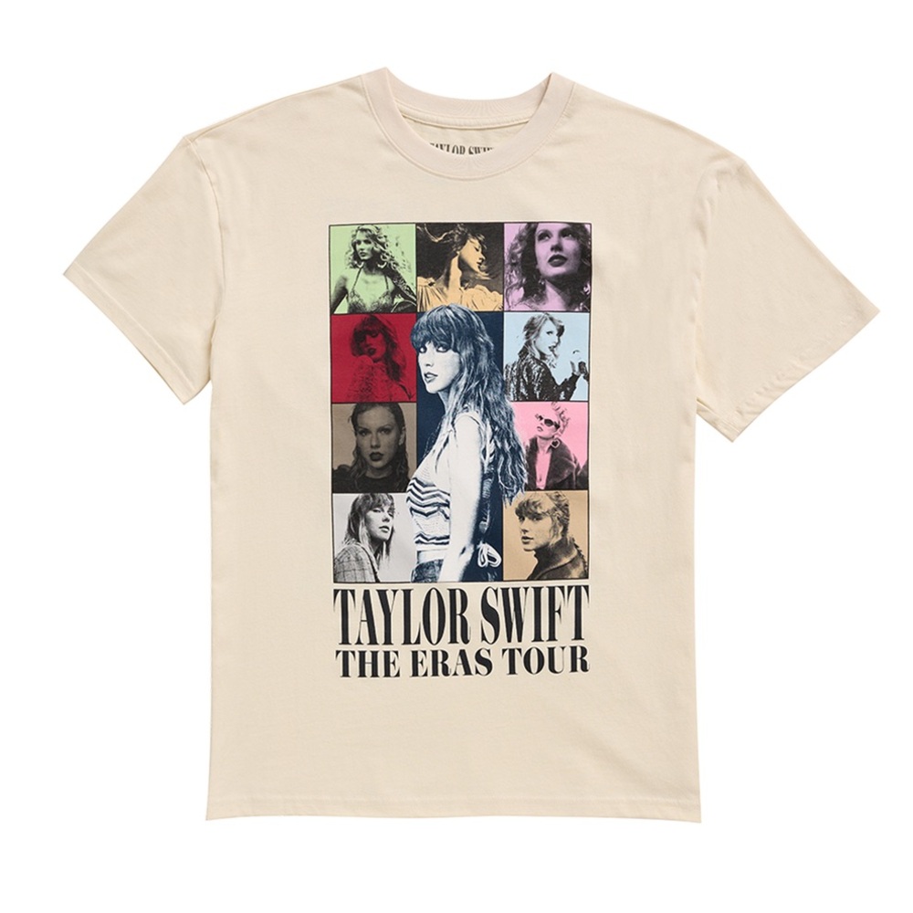 Taylor Swift Cream Graphic Short Sleeve Tee